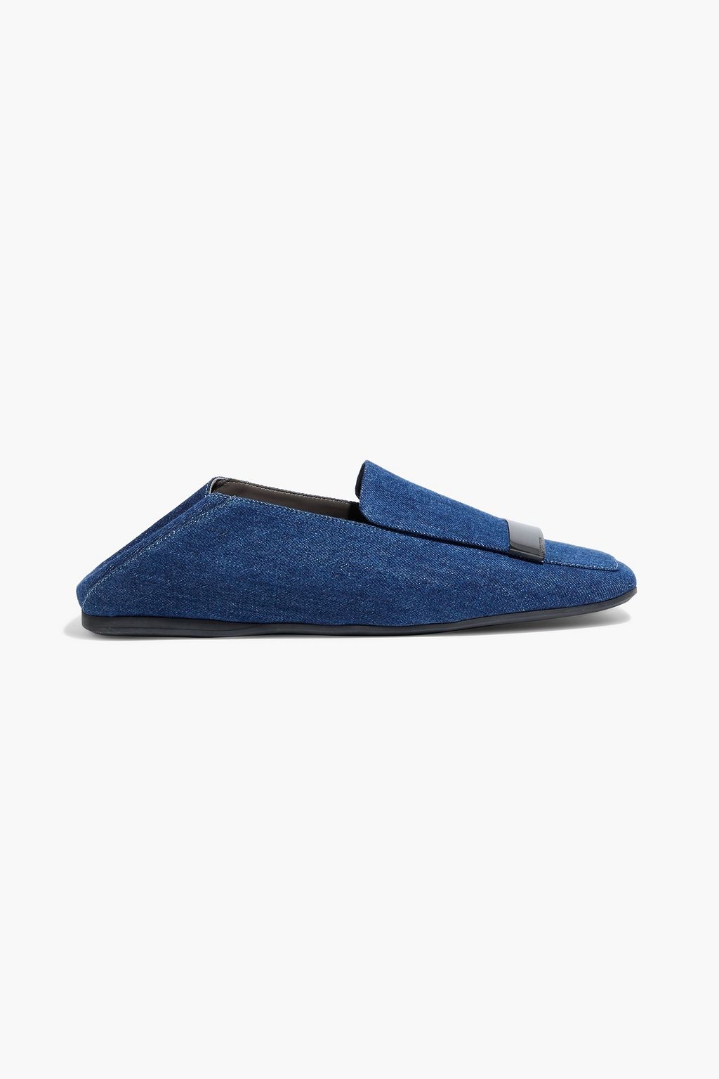 SERGIO ROSSI sr1 denim collapsible-heel loafers