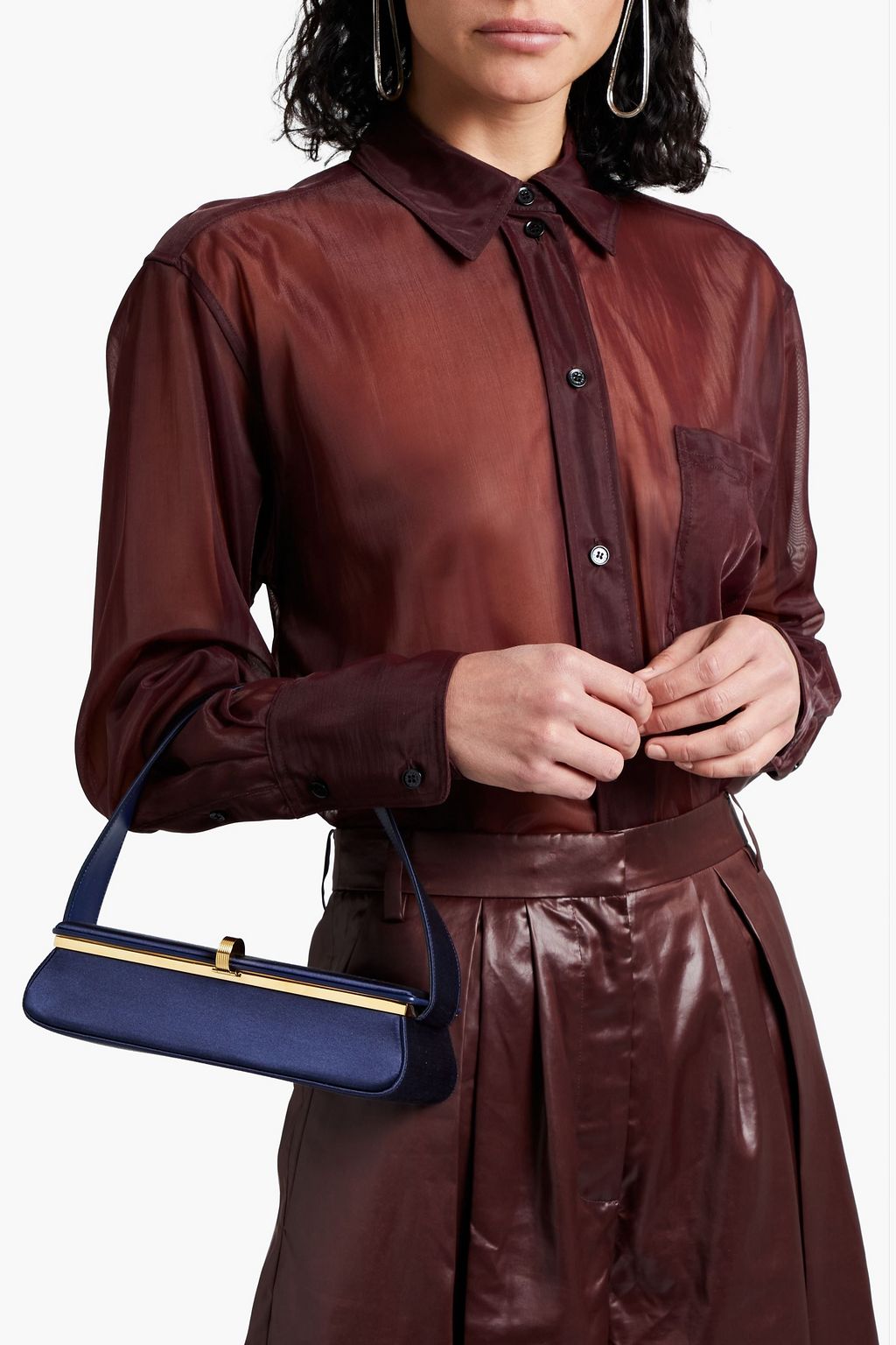 VICTORIA BECKHAM Powder Box satin tote