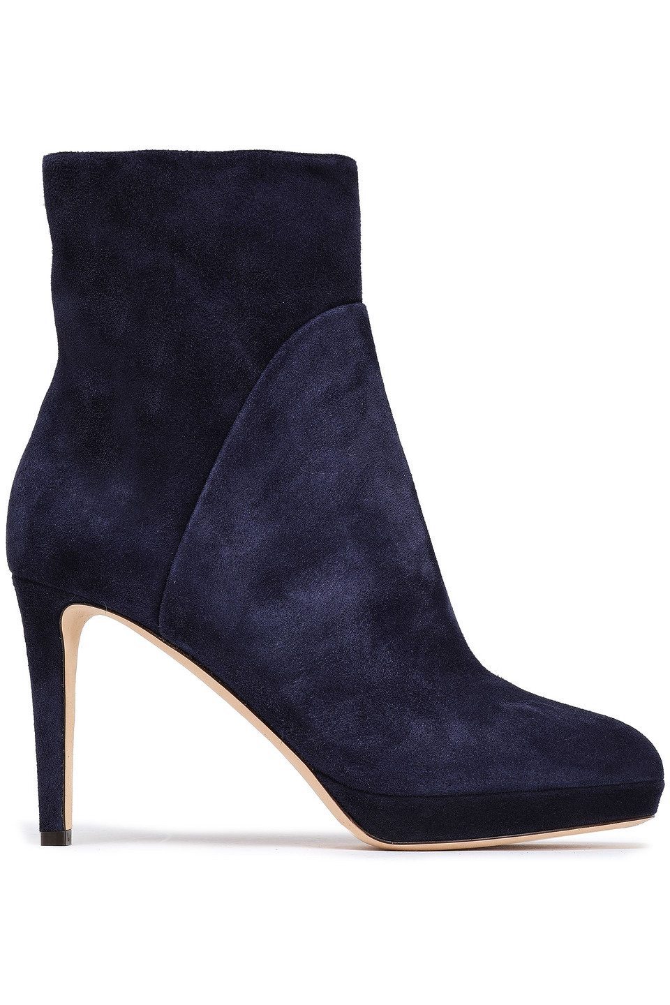Sergio Rossi Suede Ankle Boots In Blue