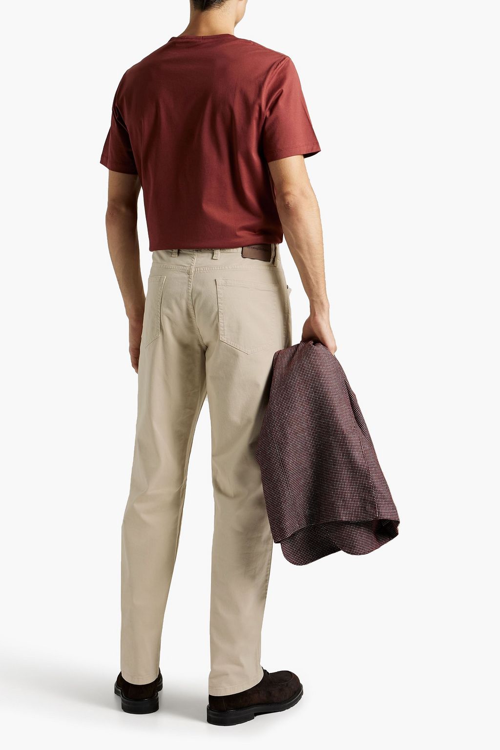ZEGNA Stretch-cotton twill pants