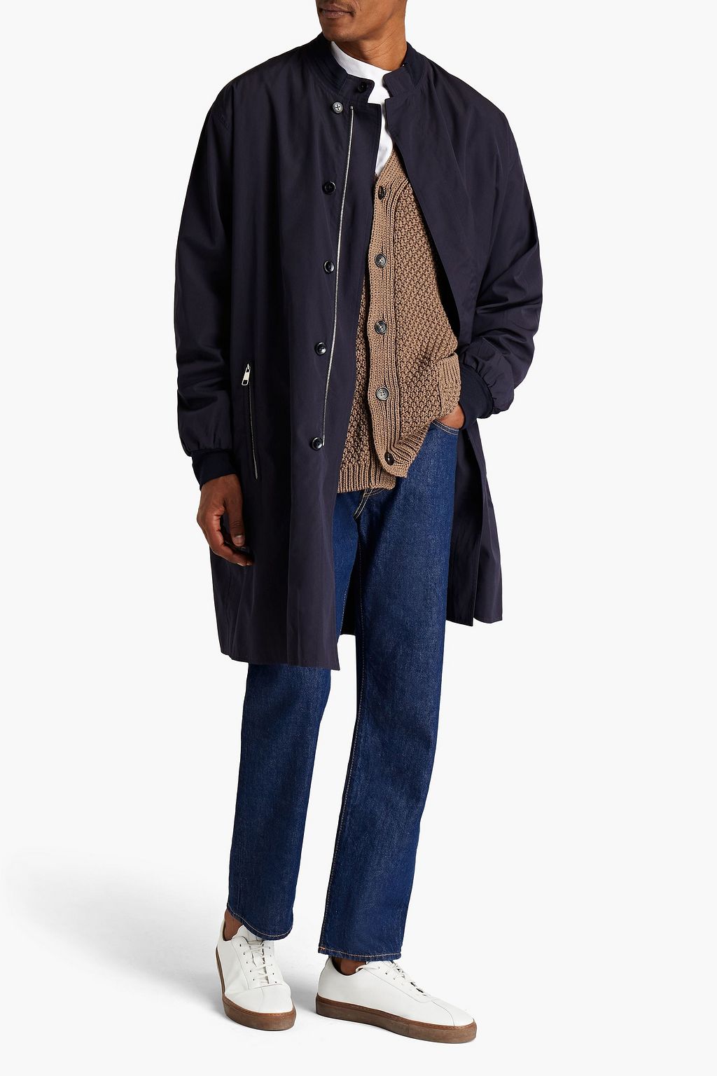 ZEGNA Wool and silk-blend coat