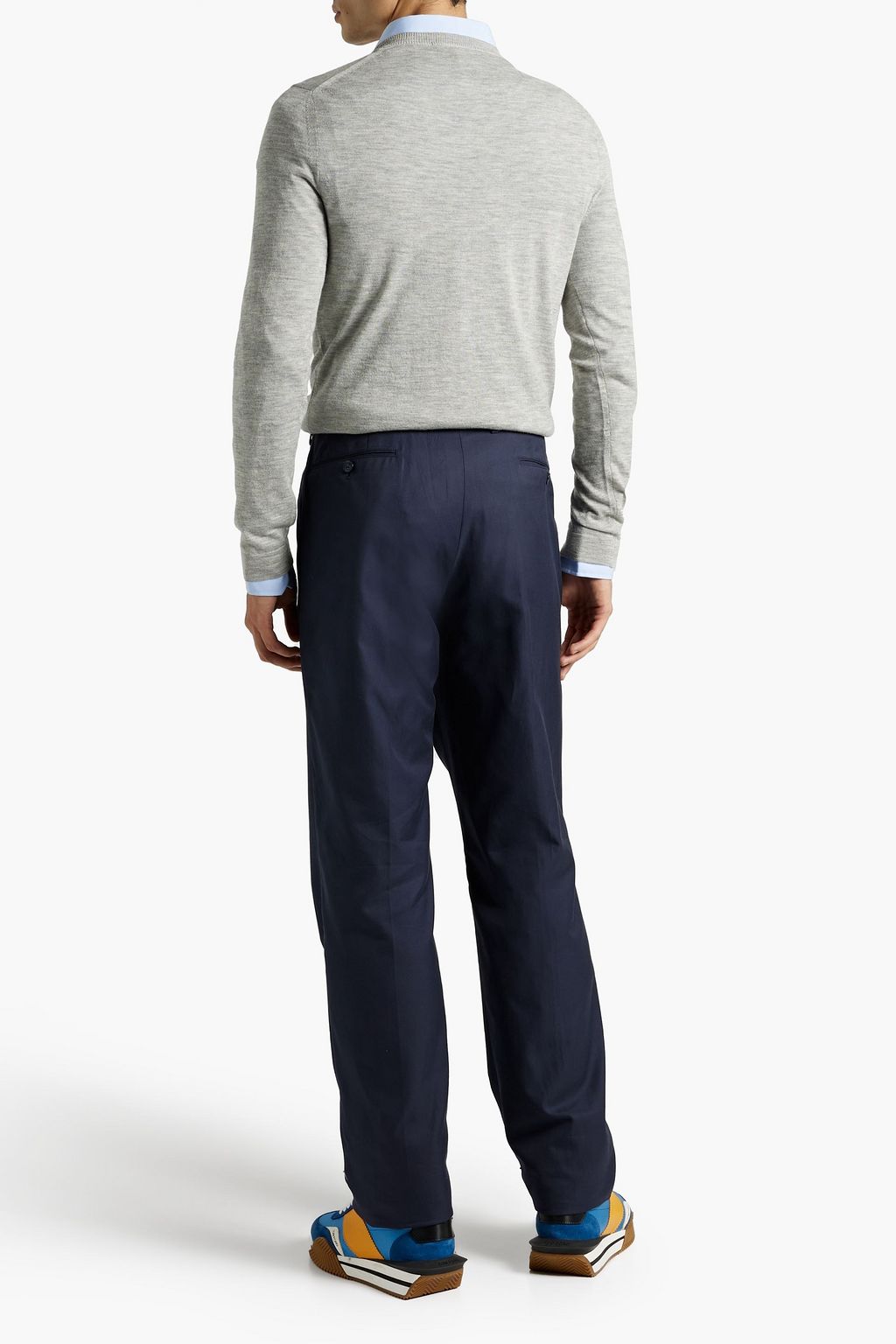 ZEGNA Tapered cotton-twill pants