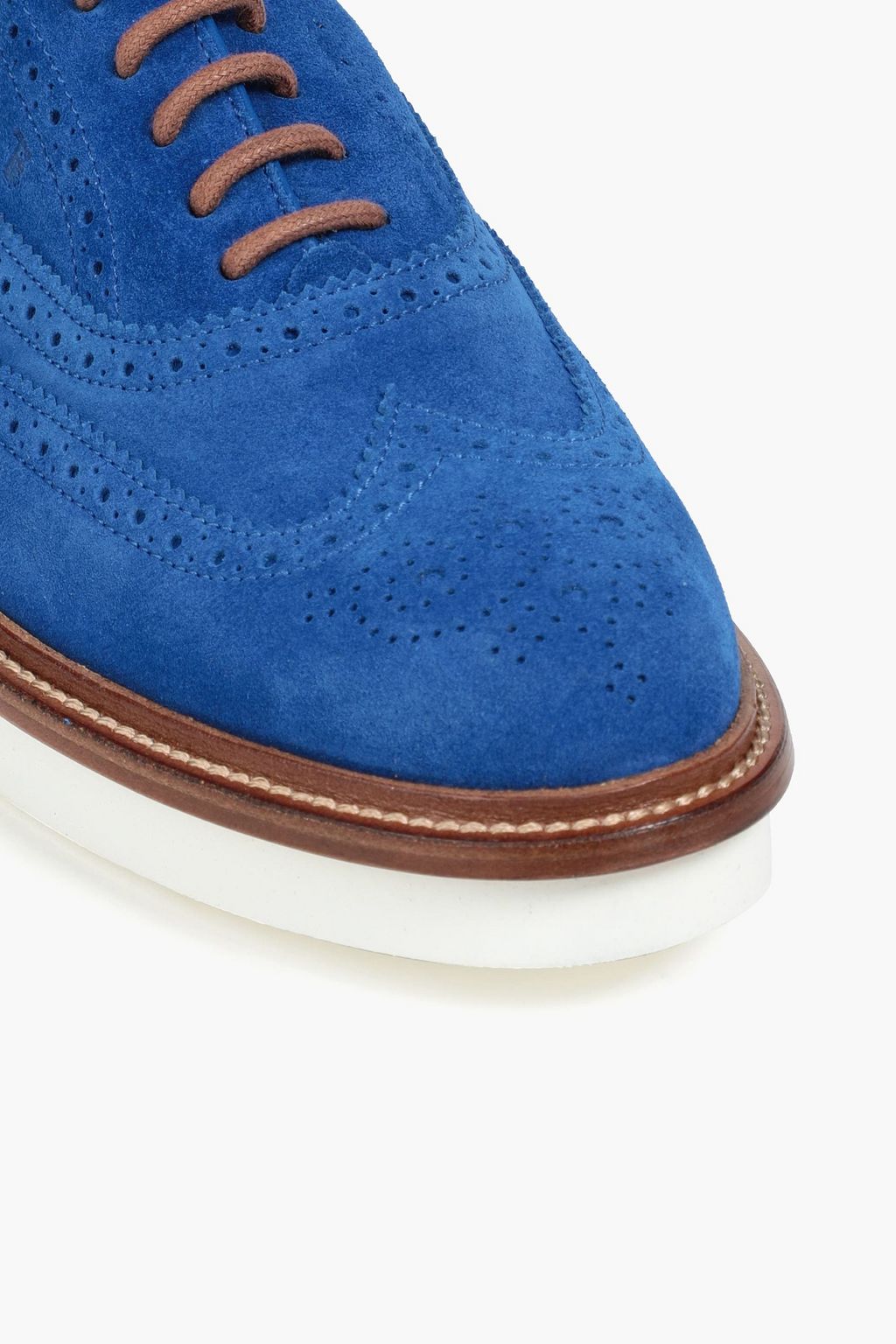TOD'S Perforated suede brogues