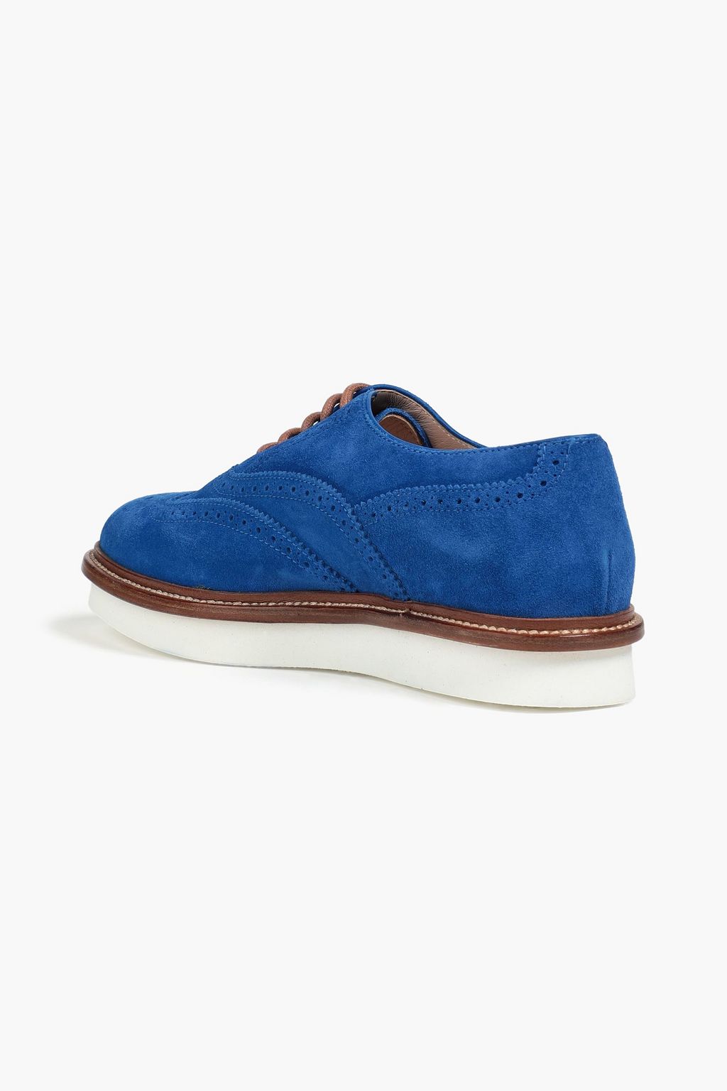 TOD'S Perforated suede brogues