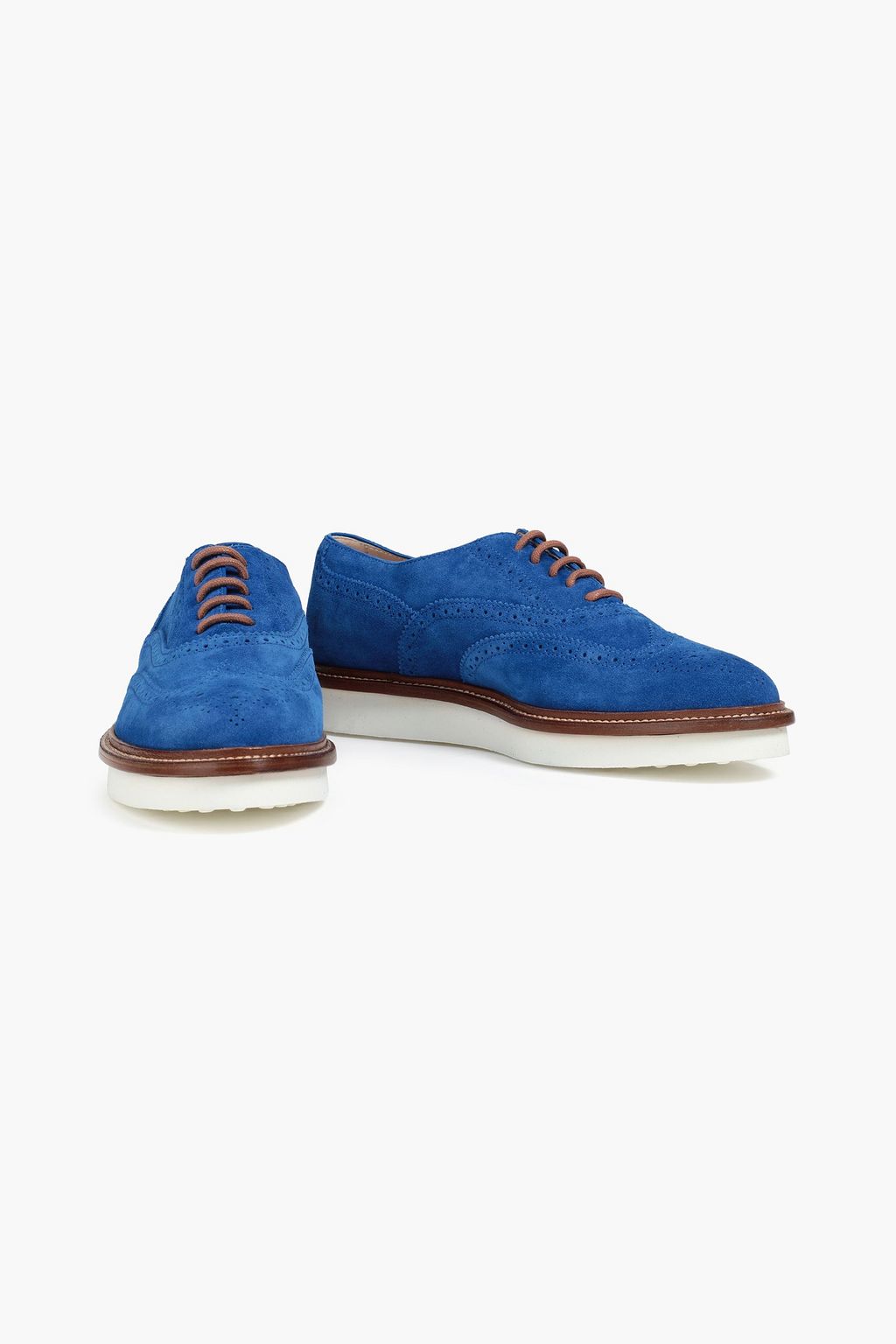 TOD'S Perforated suede brogues