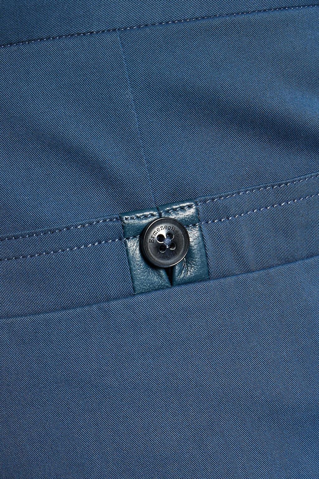 ZEGNA Tapered stretch-cotton twill pants