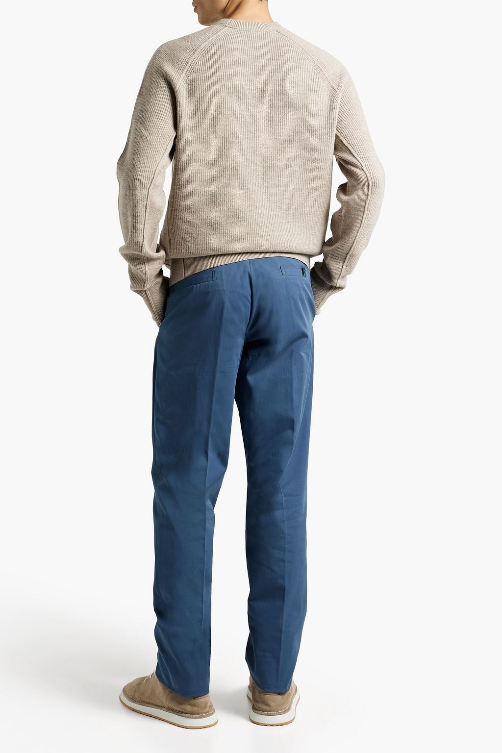 ZEGNA Tapered stretch-cotton twill pants