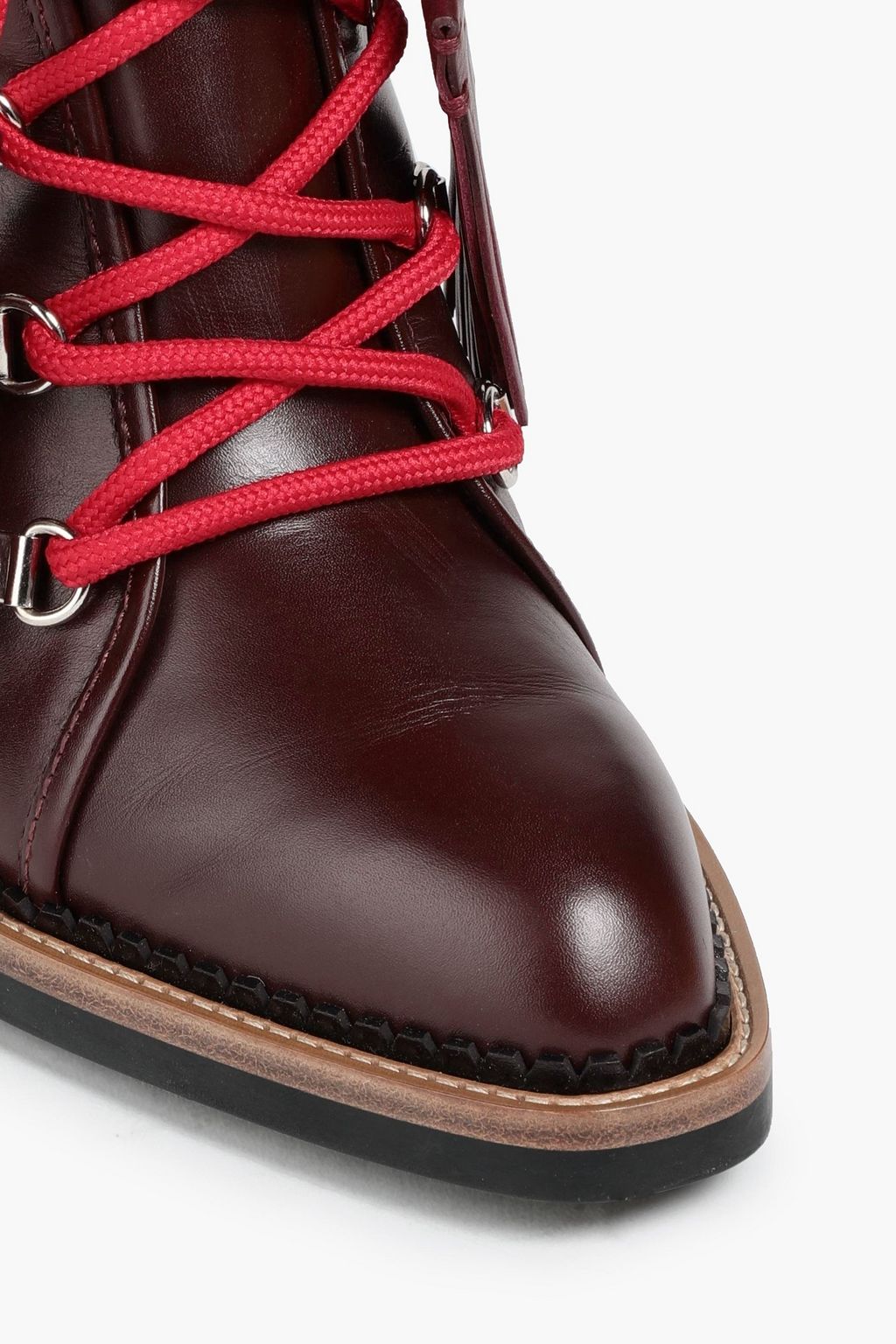 TOD'S Lace-up leather ankle boots