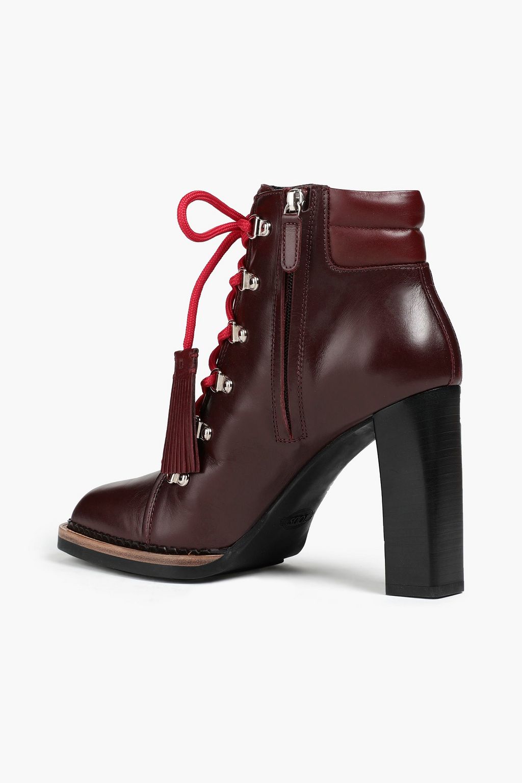 TOD'S Lace-up leather ankle boots