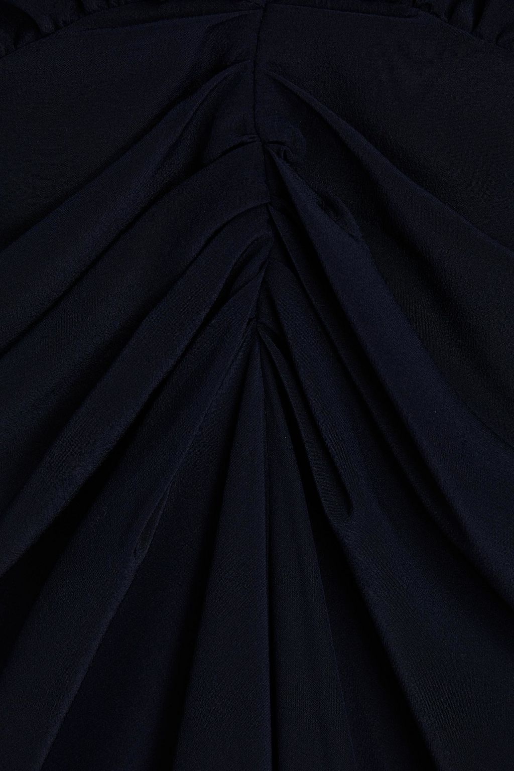 ASPESI Ruched silk crepe de chine midi dress