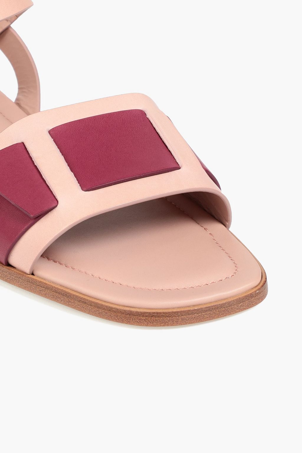 TOD'S صندل من الجلد من لونين