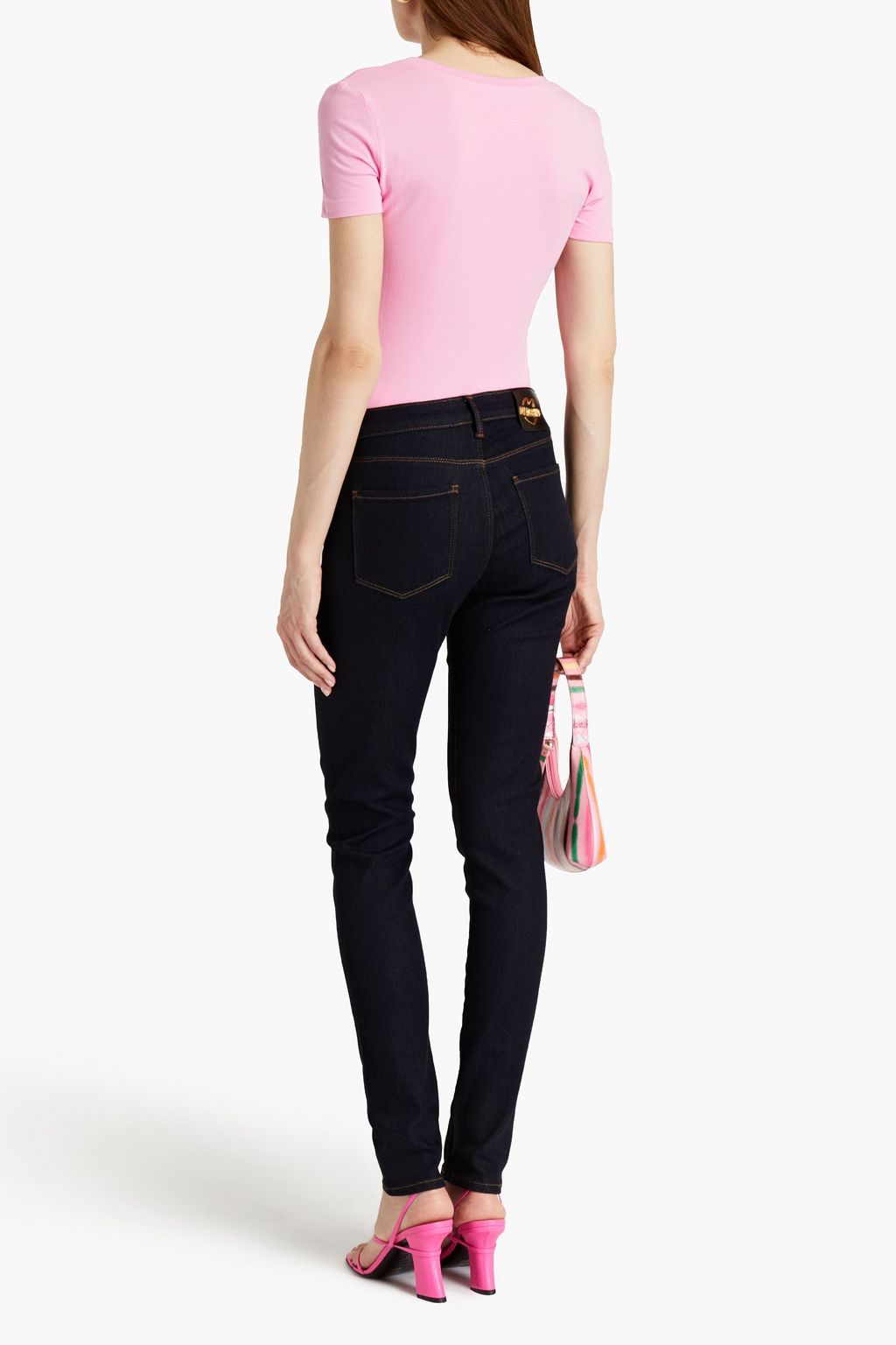 LOVE MOSCHINO High-rise skinny jeans