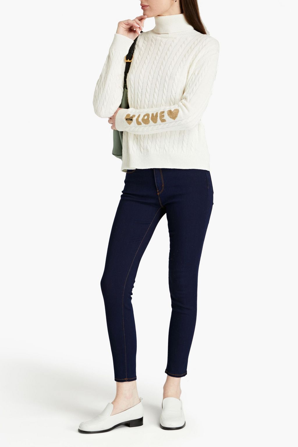 LOVE MOSCHINO High-rise skinny jeans