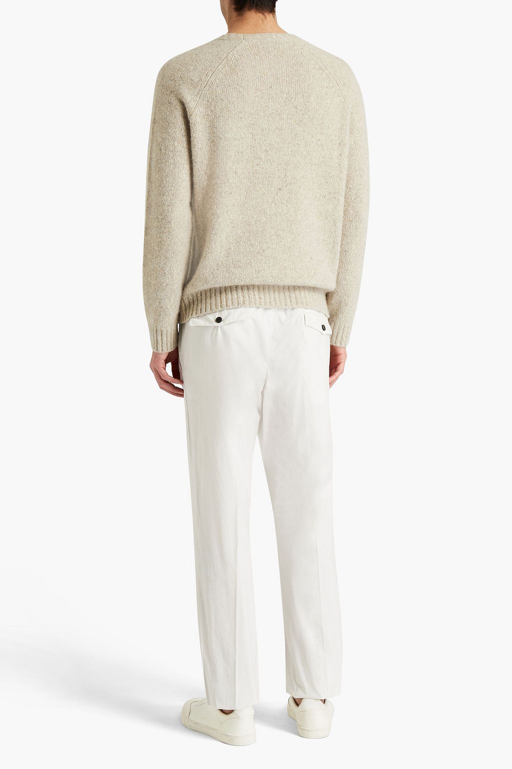 Z ZEGNA Tapered stretch-cotton poplin pants