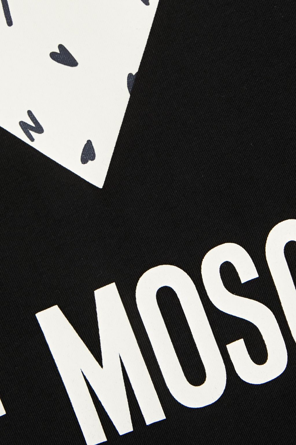LOVE MOSCHINO Printed stretch-cotton jersey T-shirt