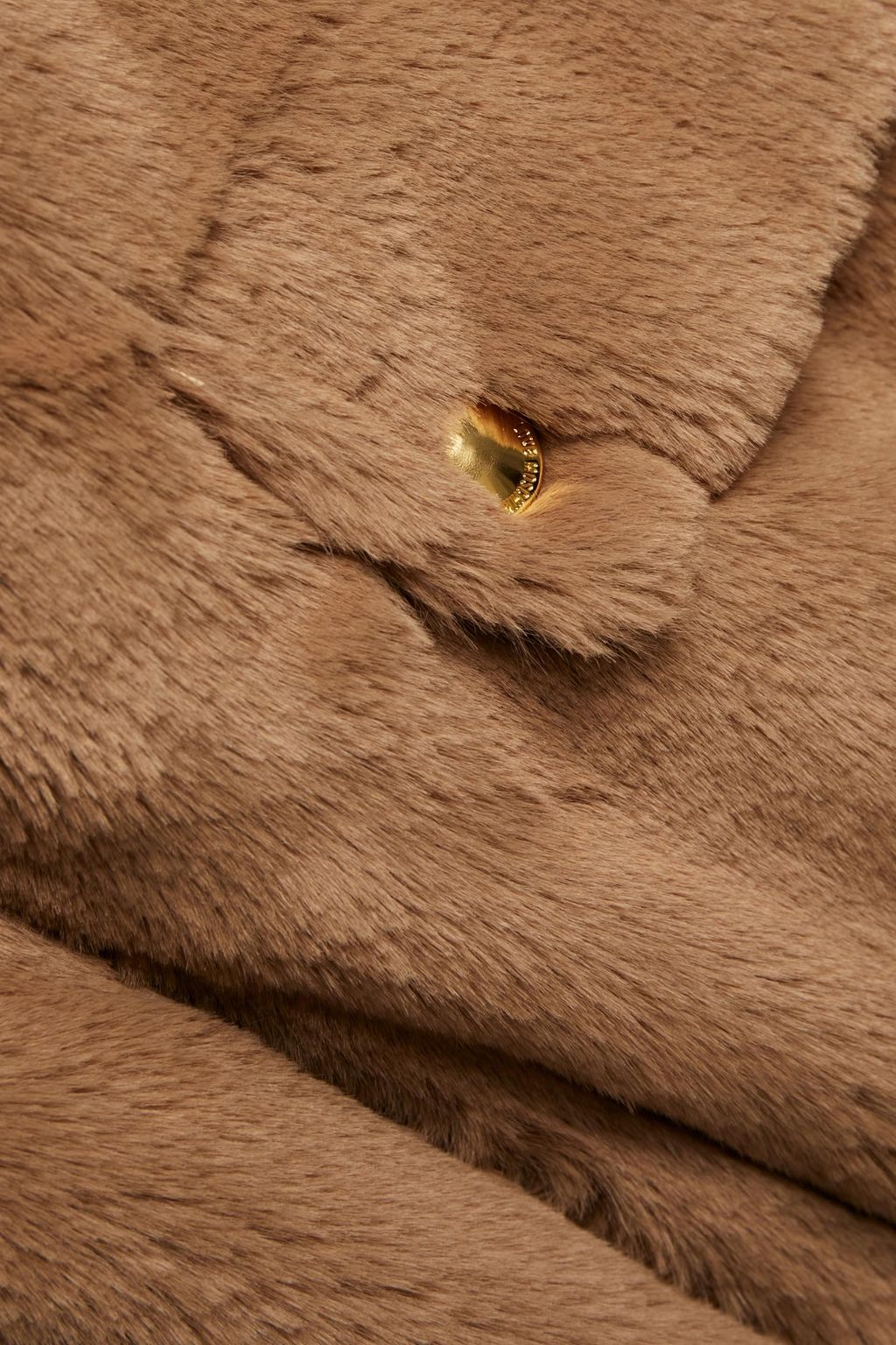 LOVE MOSCHINO Appliquéd faux fur jacket