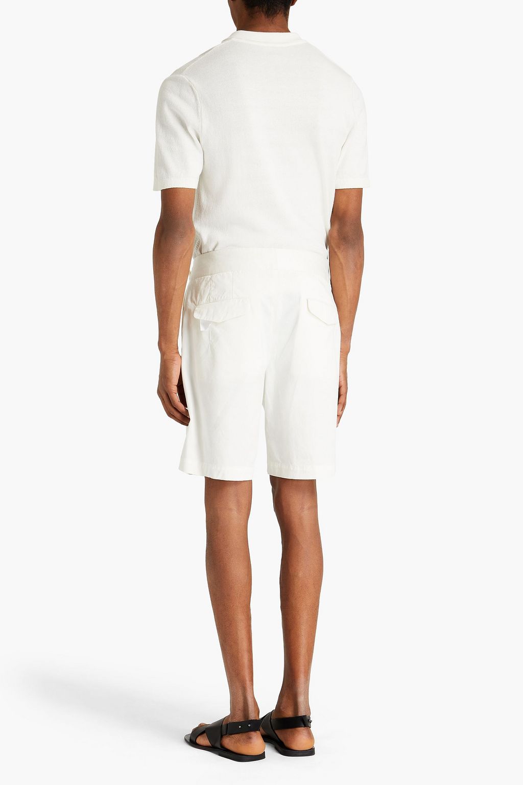 ZEGNA Cotton-blend twill shorts