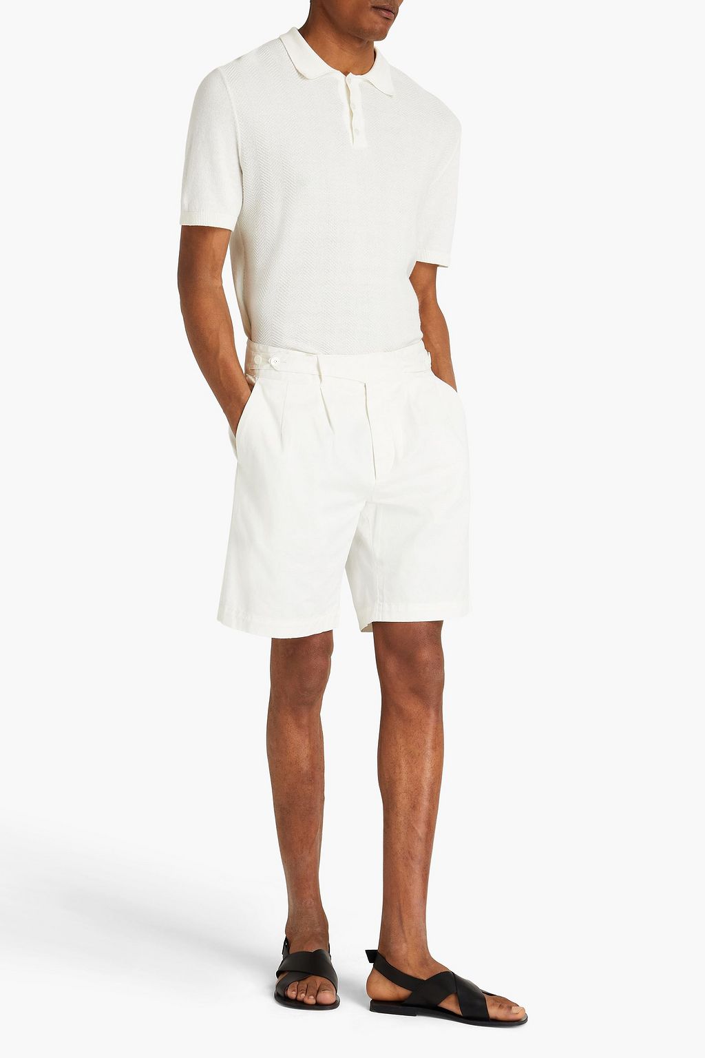 ZEGNA Cotton-blend twill shorts