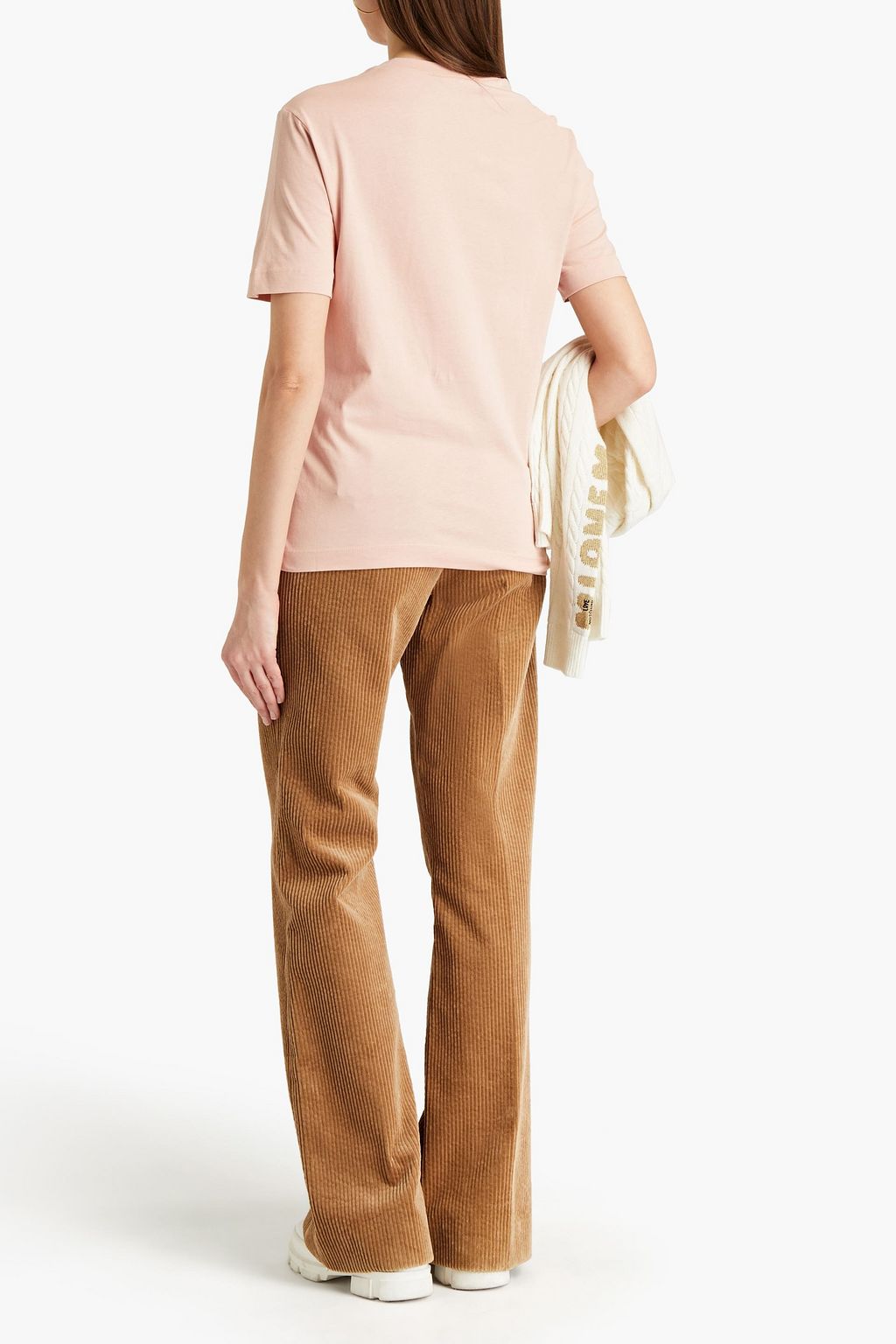 LOVE MOSCHINO Appliquéd cotton-jersey T-shirt