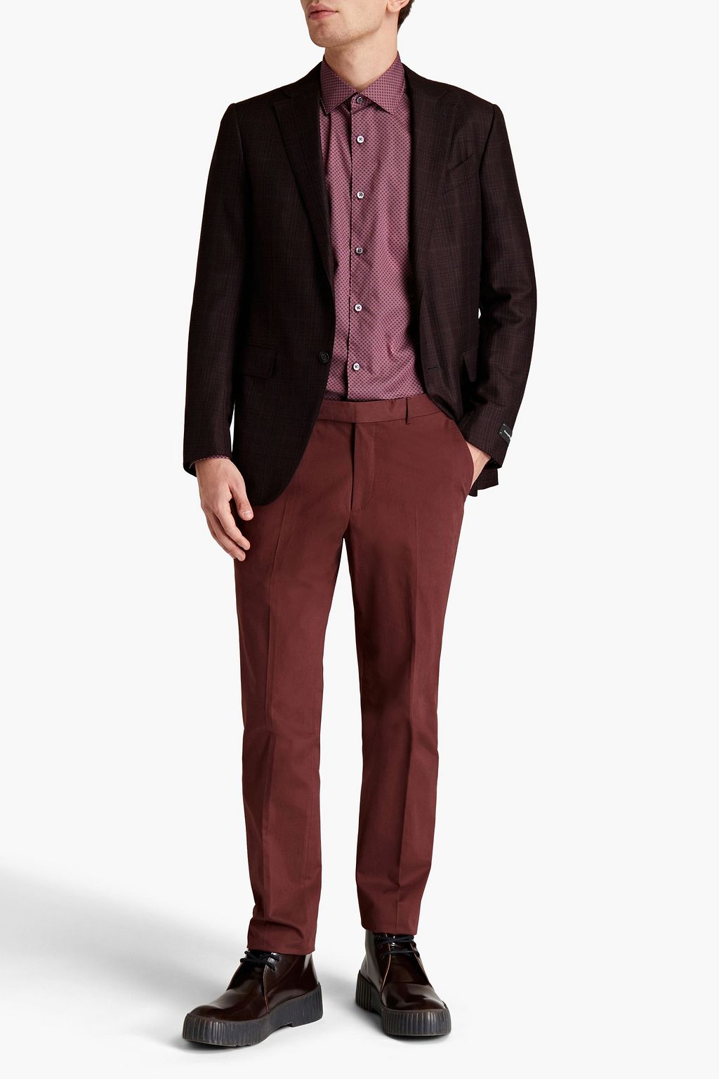 ZEGNA Cotton-twill chinos