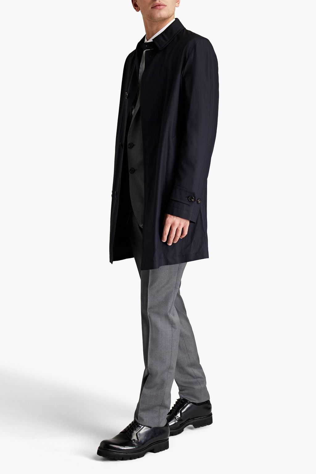 ZEGNA Wool and silk-blend coat