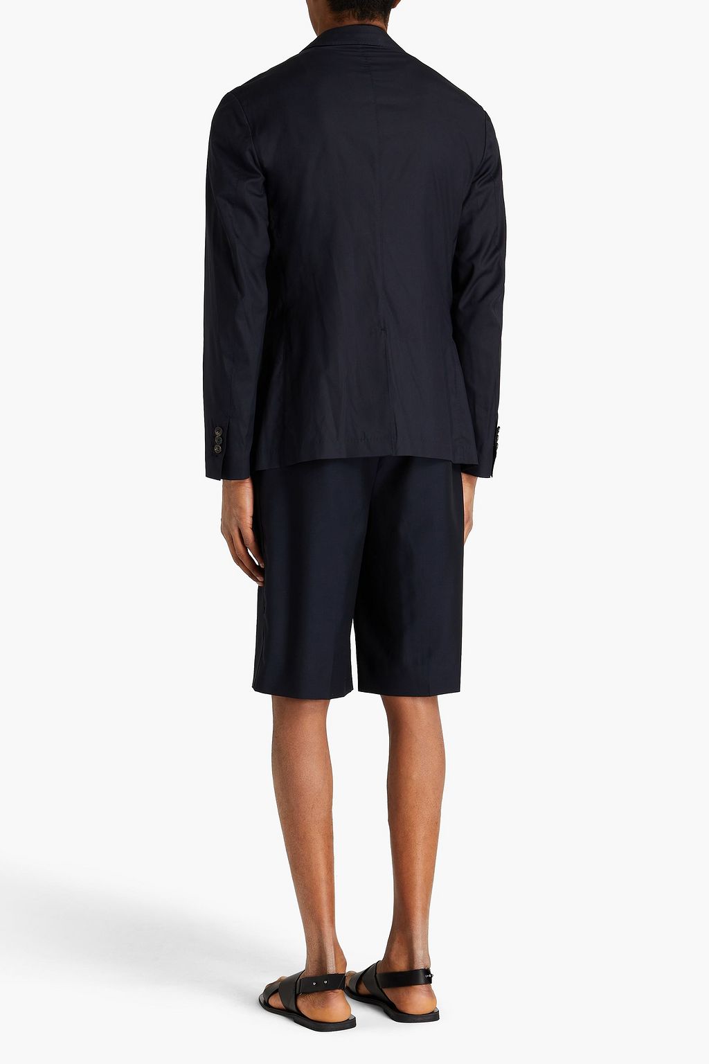 ZEGNA Wool and silk-blend poplin blazer