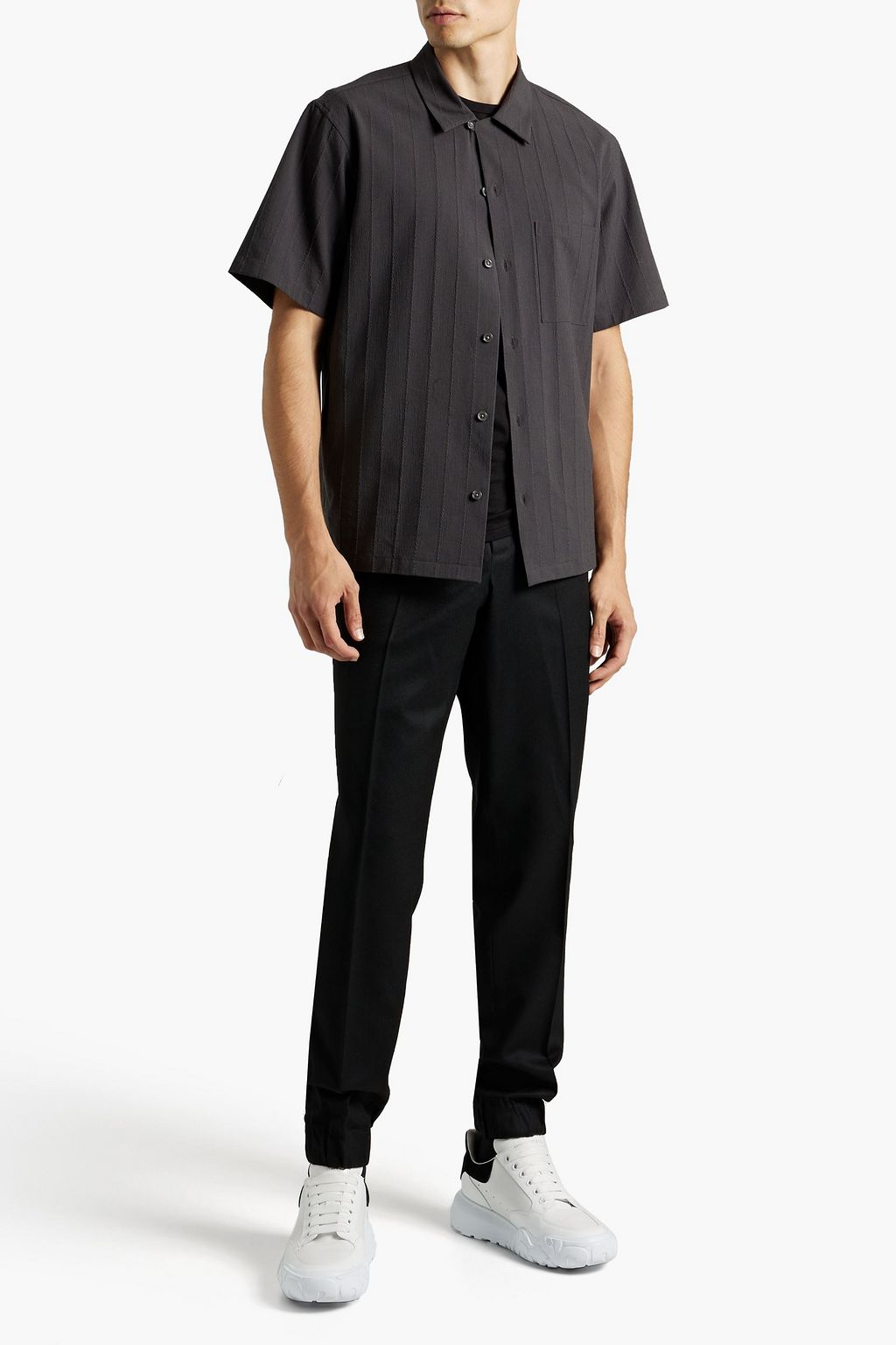 ZEGNA Tapered wool-twill pants