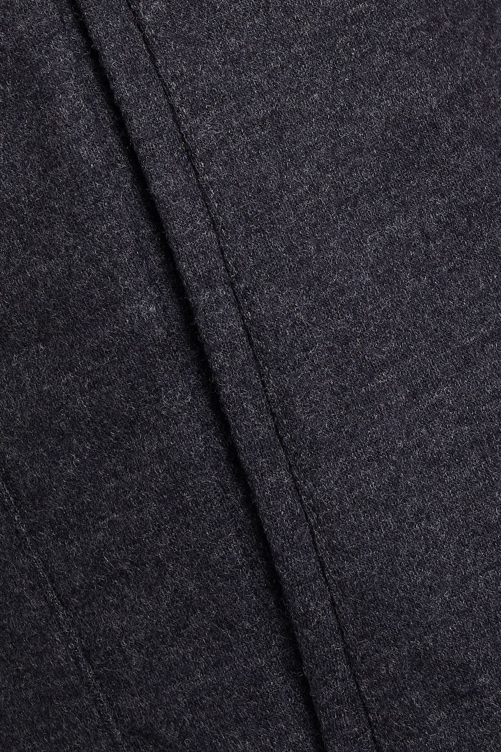 ZEGNA Tapered brushed wool pants