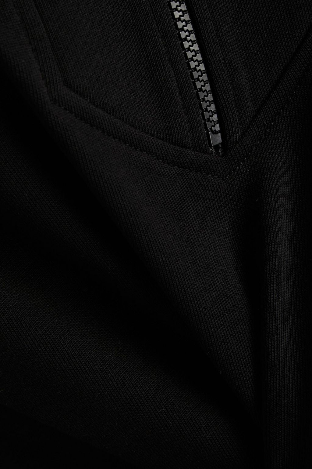 LOVE MOSCHINO French cotton-terry half-zip hoodie