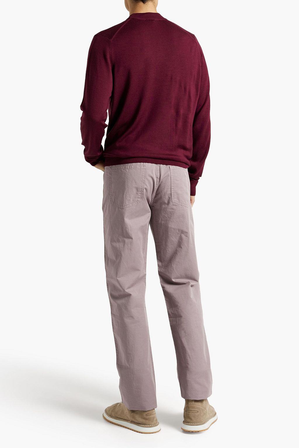 ZEGNA Cotton and linen-blend twill pants