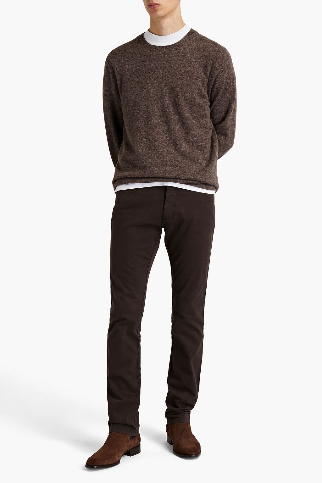 ZEGNA Slim-leg cotton-blend pants