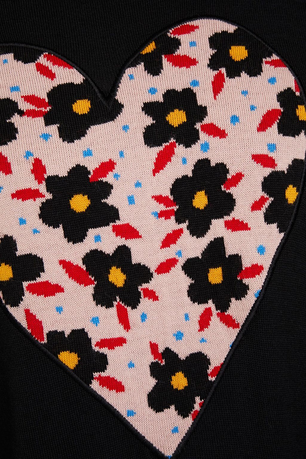 LOVE MOSCHINO 인타르시아 울 혼방 미니 드레스