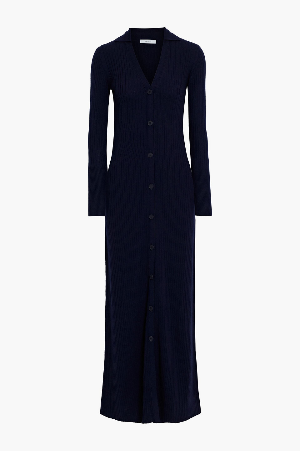 Iris & Ink Meline ribbed merino wool maxi dress
