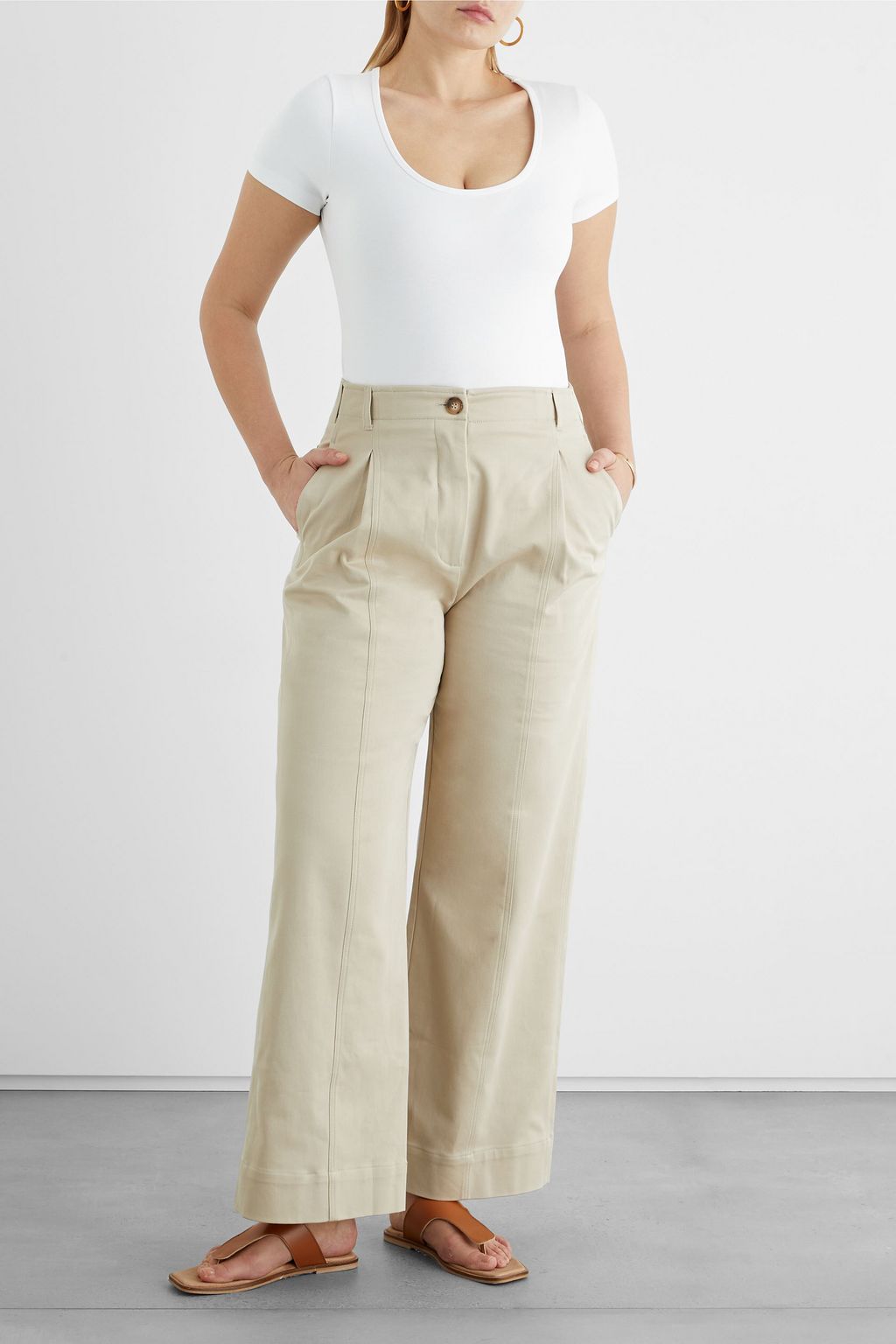 IRIS & INK Margaux stretch-ECOVERO™ jersey bodysuit