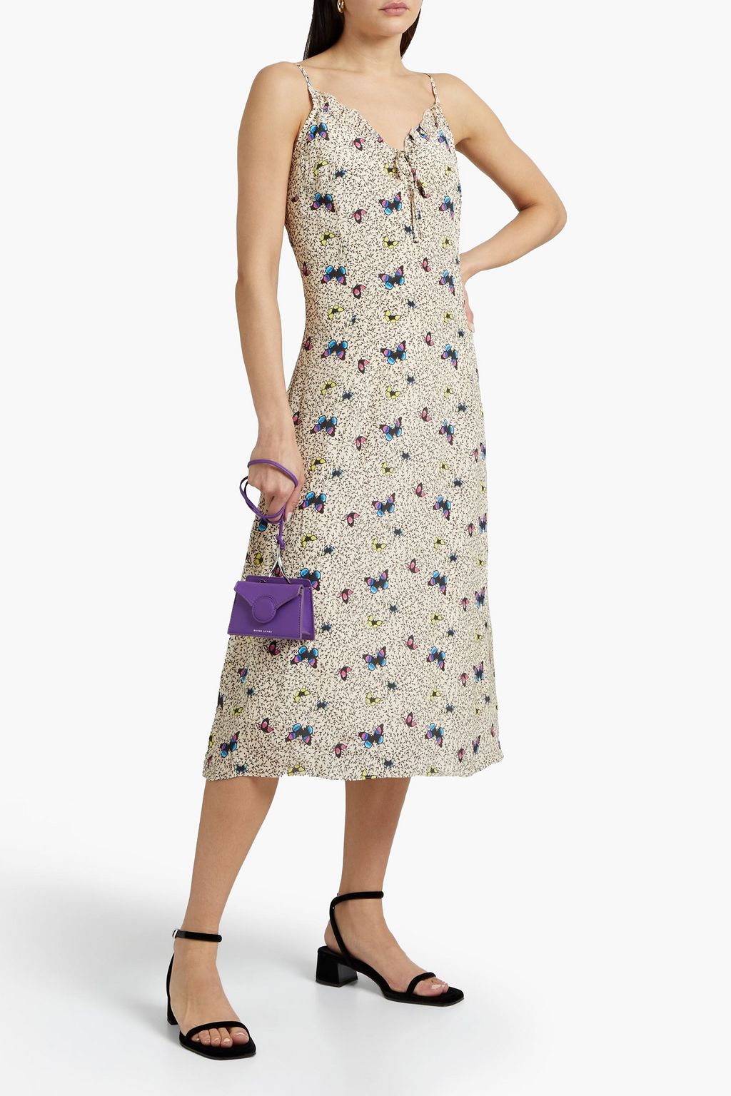 80%以上節約 美品 ecru Sサイズ Gentiana Print Frill Set Up