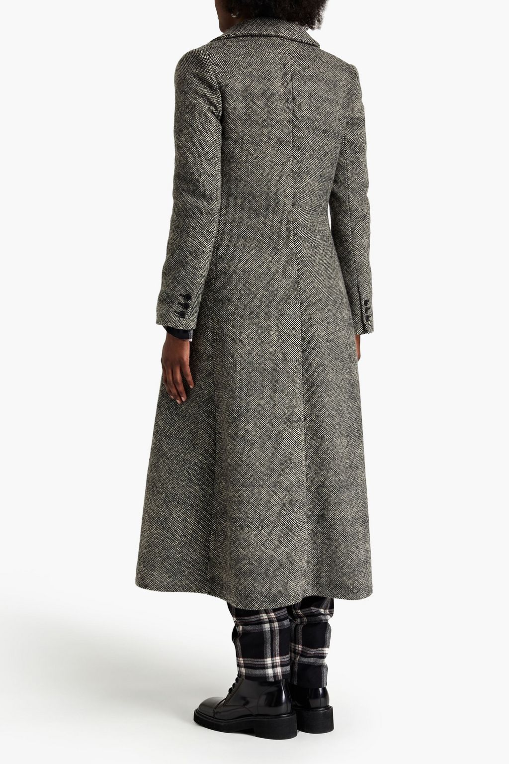 PIAZZA SEMPIONE Double-breasted brushed wool coat