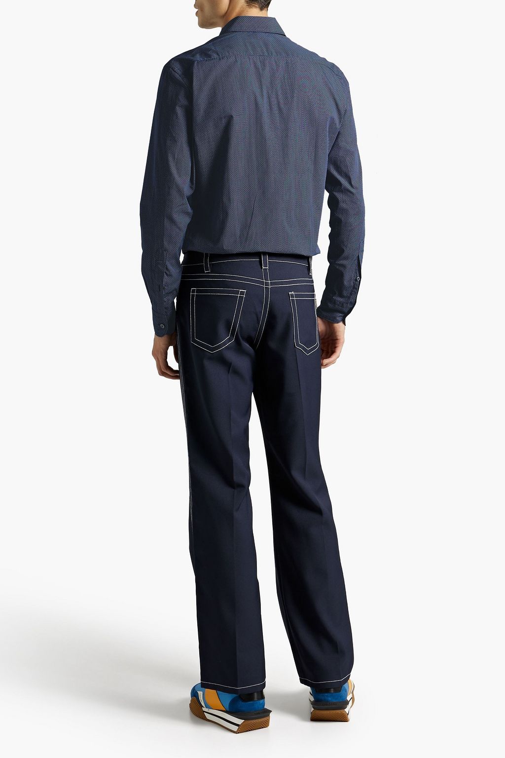 ZEGNA Printed cotton-poplin shirt