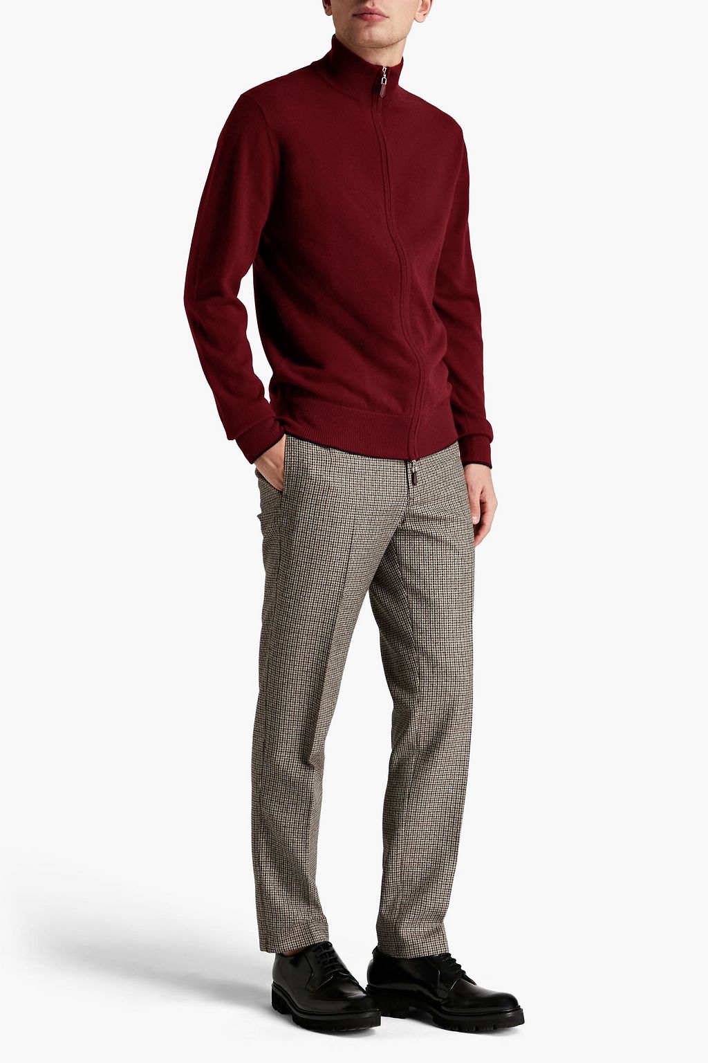 N.PEAL Cashmere zip-up sweater