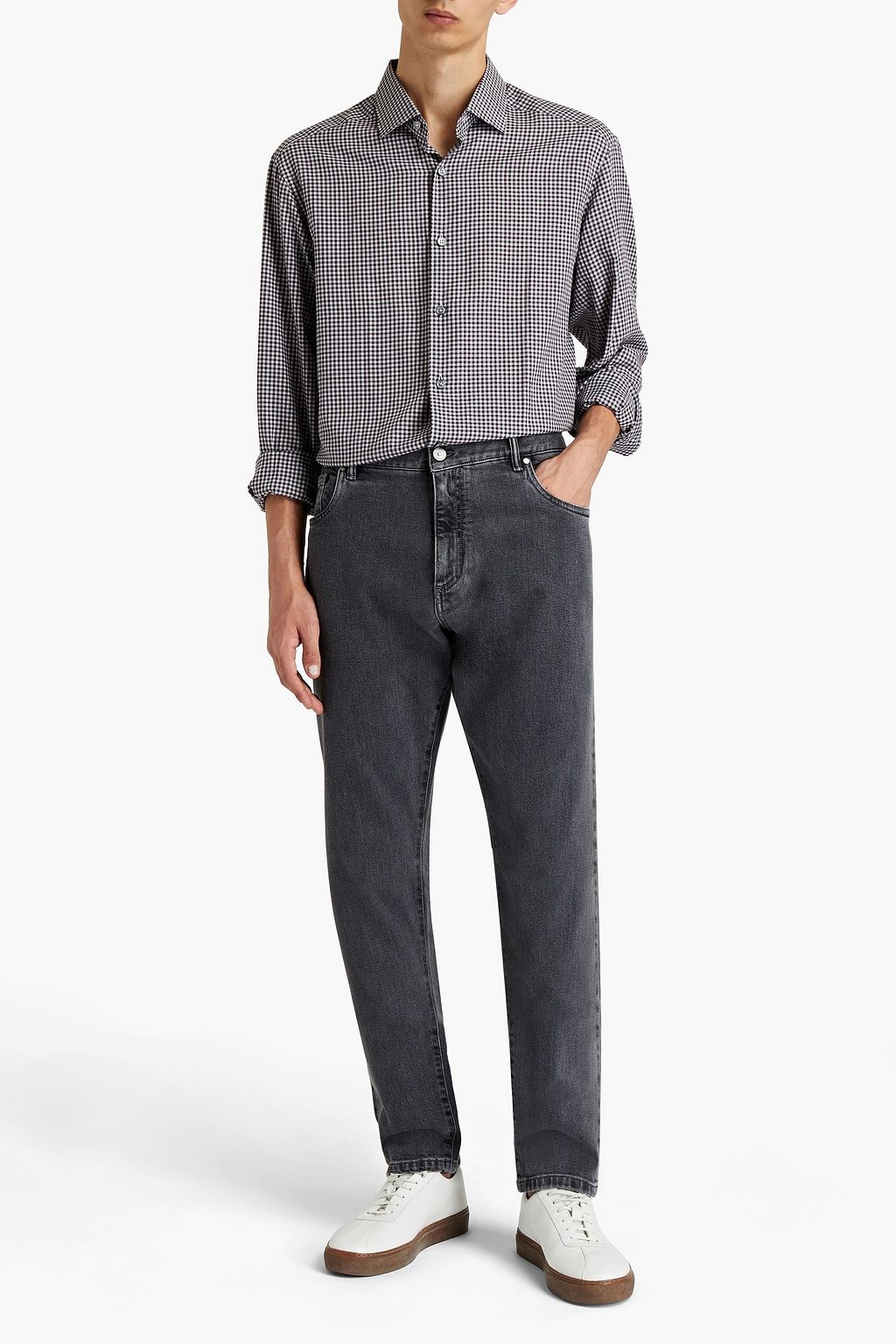 ZEGNA Gingham cotton shirt