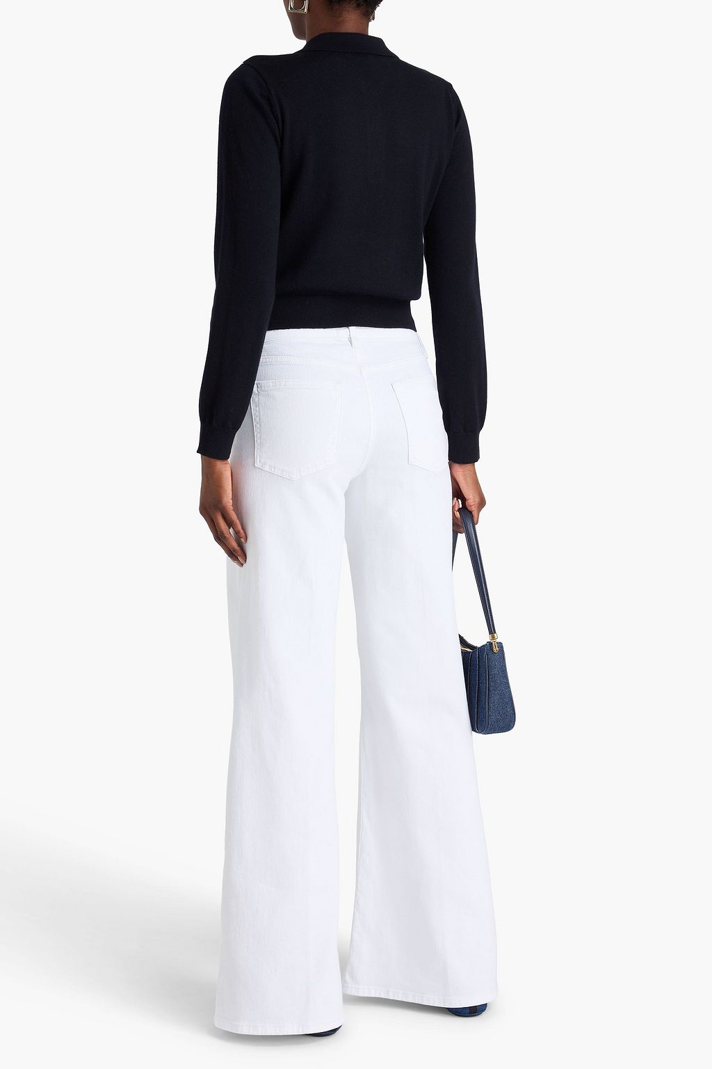 FRAME Le Palazzo high-rise wide-leg jeans