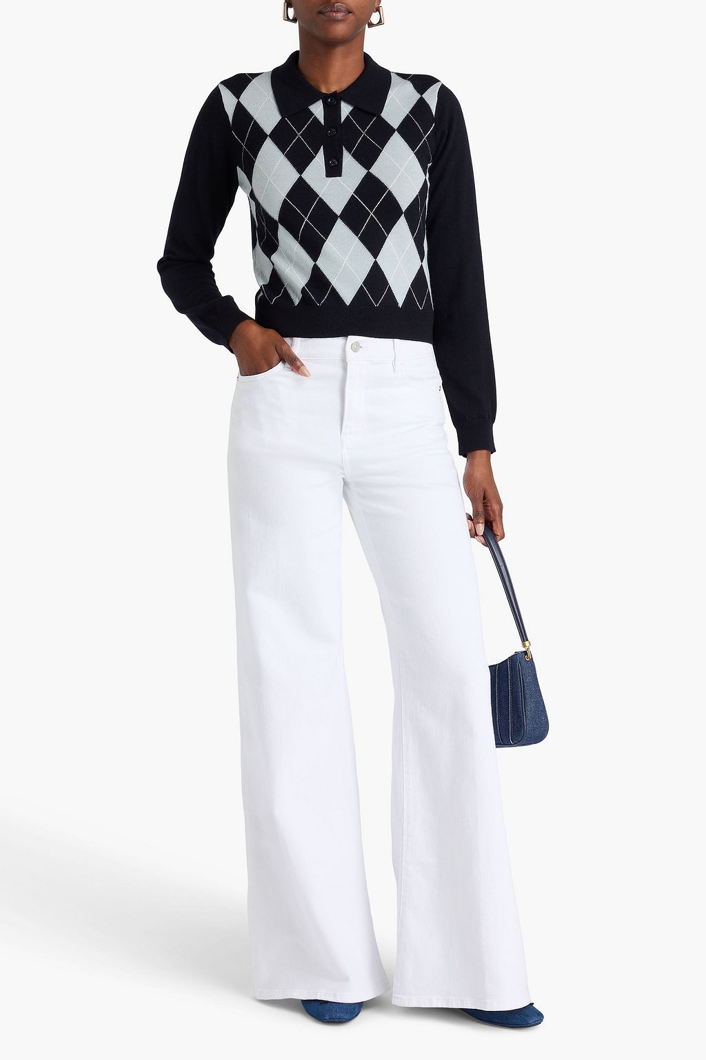 FRAME Le Palazzo high-rise wide-leg jeans