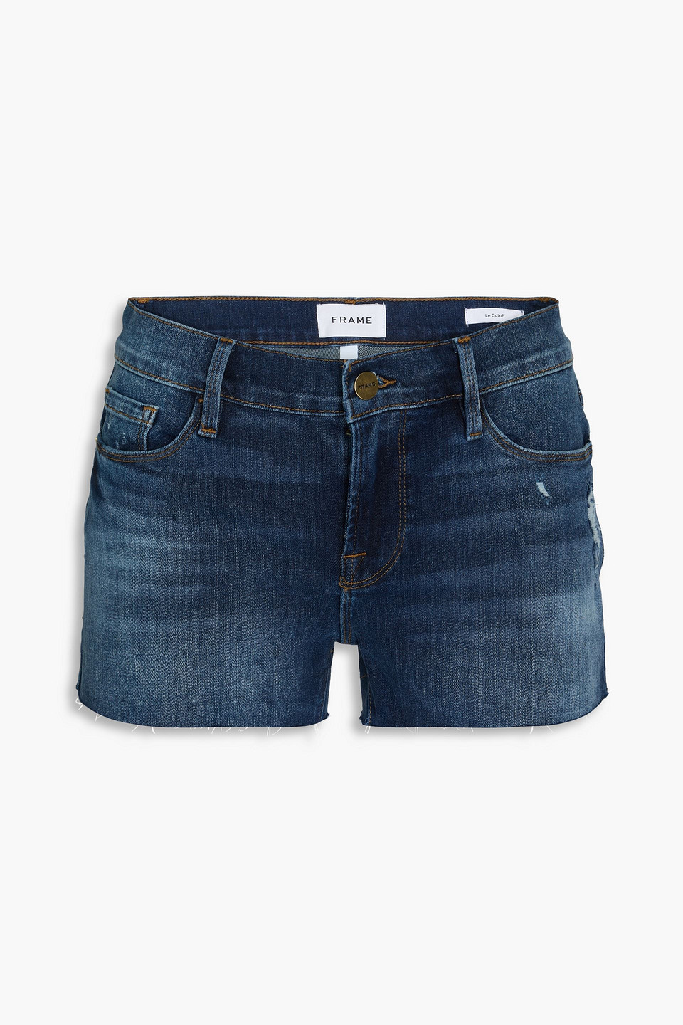 Frame Distressed Denim Shorts In Williams