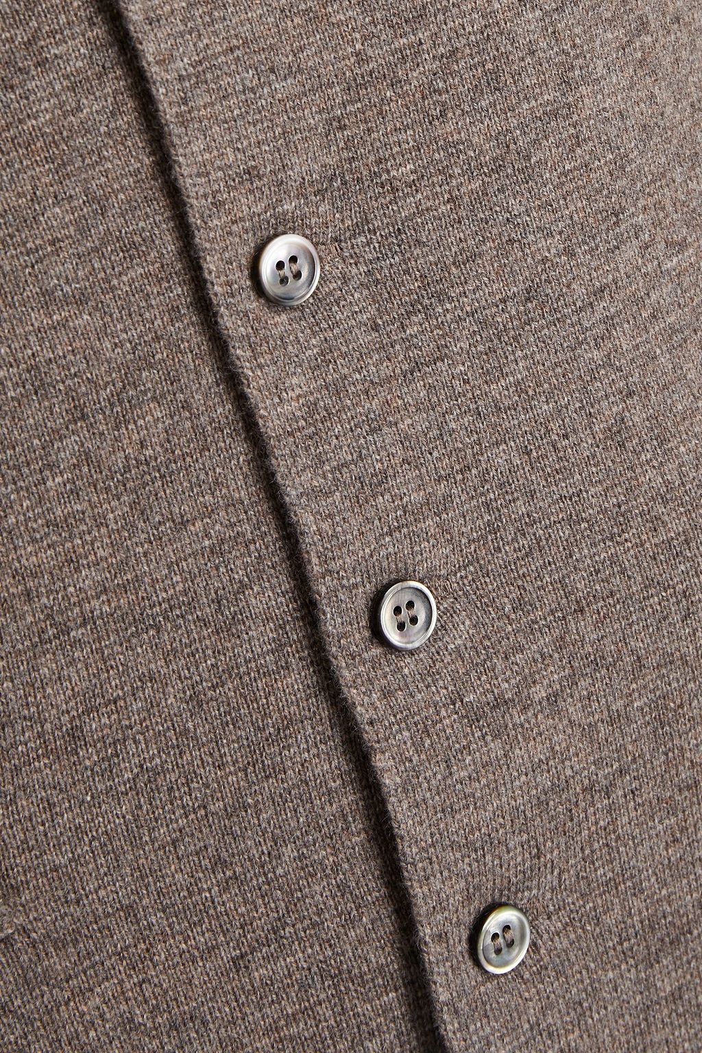 N.PEAL The Chelsea mélange cashmere vest