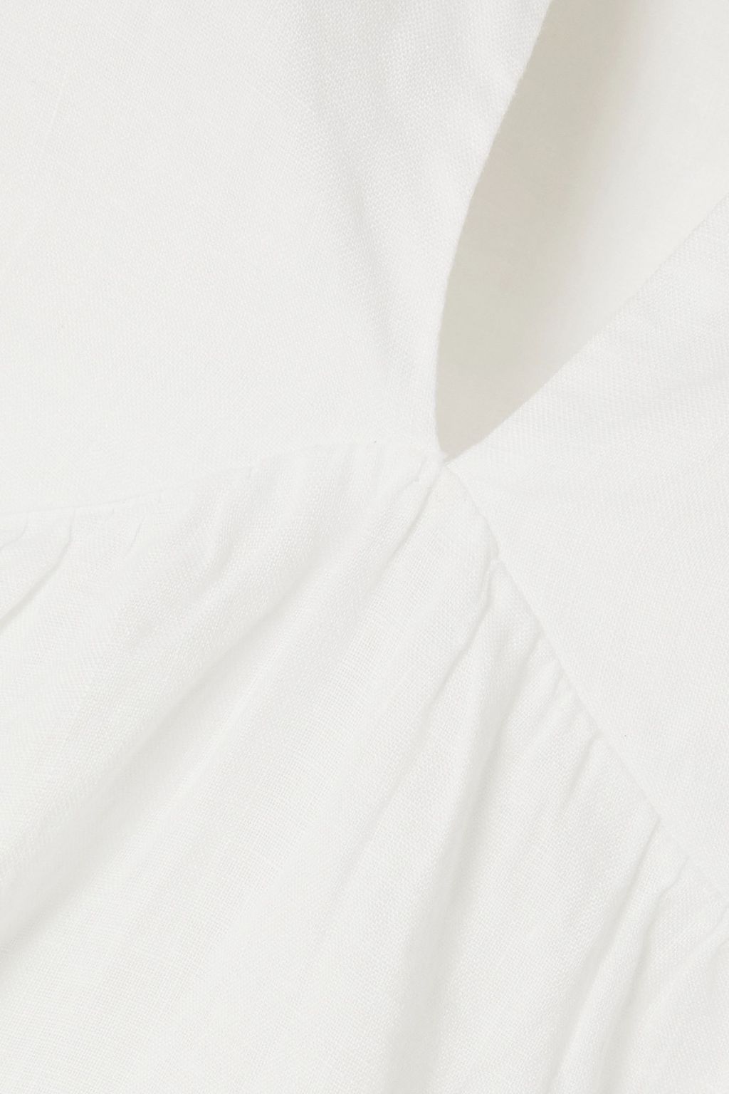 JAMES PERSE Gathered linen top