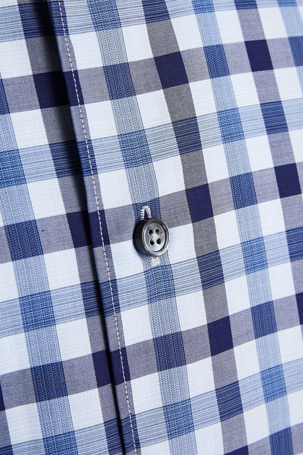 ZEGNA Checked cotton-poplin shirt