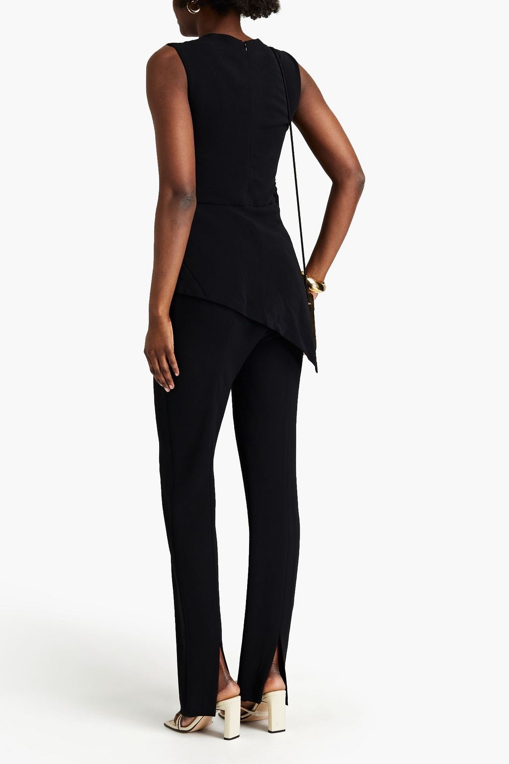 VICTORIA BECKHAM Asymmetric draped stretch-crepe top