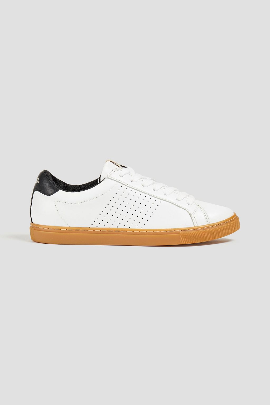 perforated leather sneakers