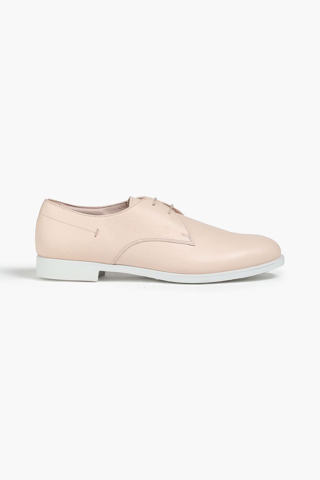 Blush Textured-leather brogues | TOD'S 