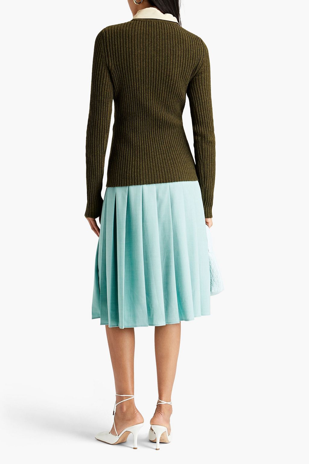 VICTORIA BECKHAM Pullover aus einer Wollmischung mit Cut-outs