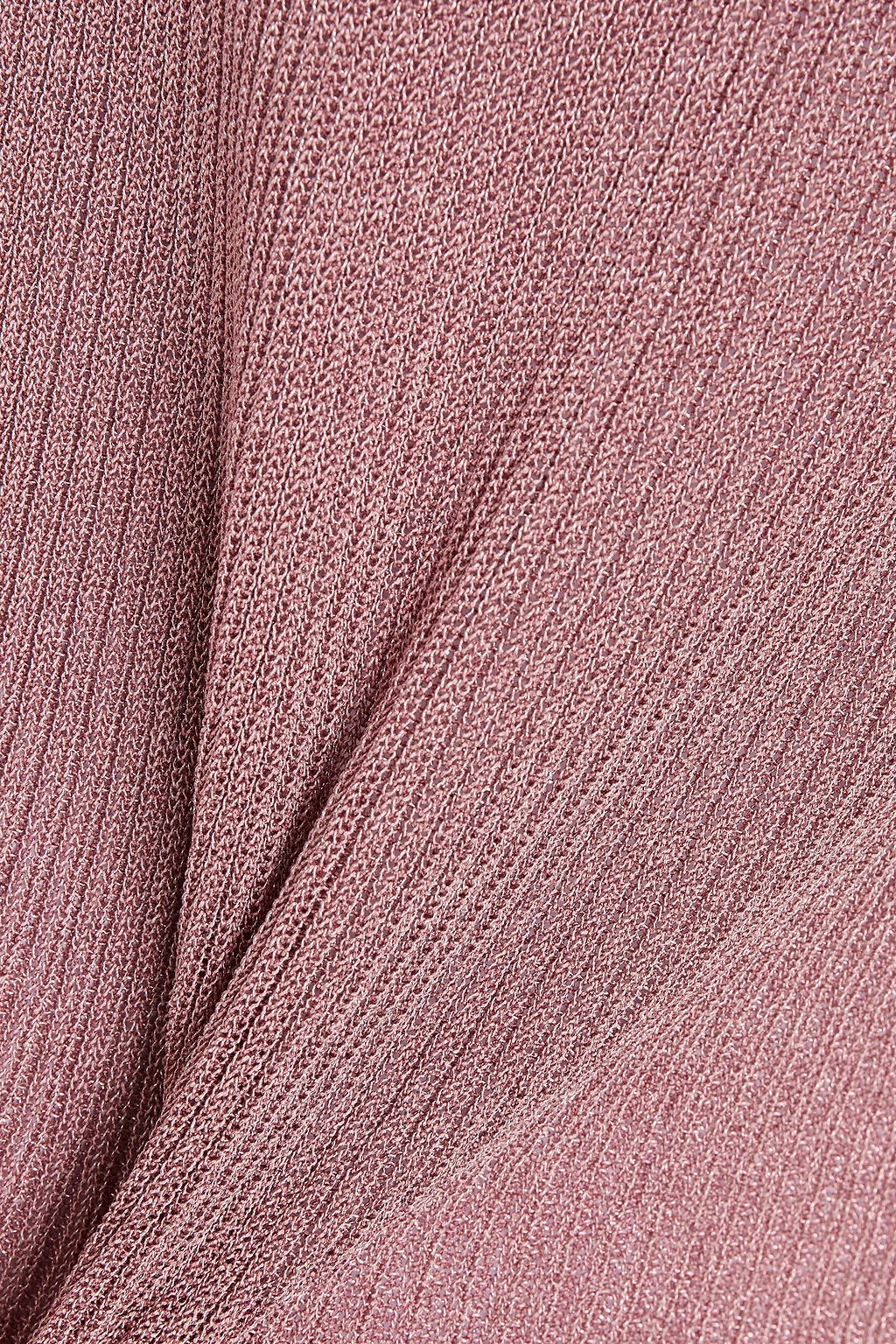 BA&SH Zilia metallic ribbed-knit tank